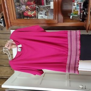 Pink women's shirt size 1x
